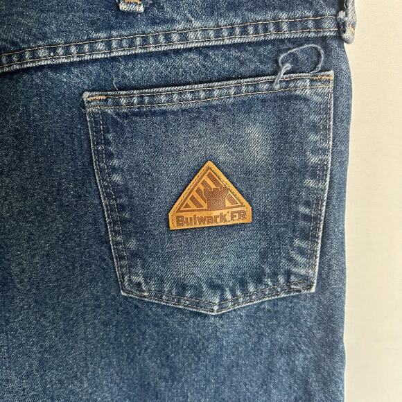 Bulwark FR Jeans Flame Resistant Blue Denim Work Pants Mens 40x30 - Picture 5 of 9